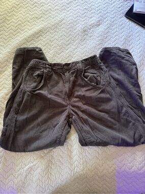 We The Free Men's Corduroy Pants in Charcoal Gray